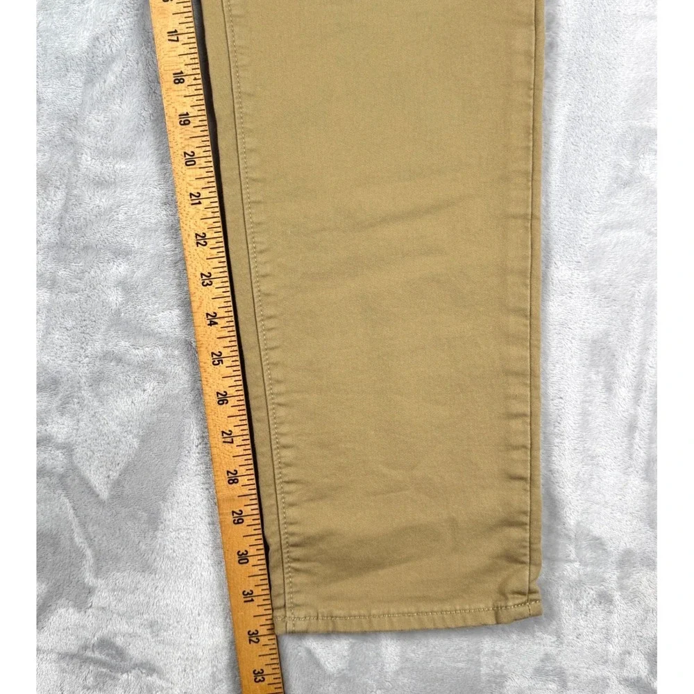 Banana Republic Travel Jean Athletic Mens 33x34 (34x32)‎ Khaki Tan Stretch Pants